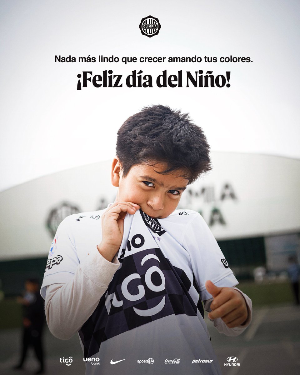 elClubOlimpia's tweet photo. ¡Feliz Día del Niño a todos! ✨️

En especial, a aquellos que crecen amando la querida Franja Negra.

Porque ser Olimpista, es un sueño que se hereda y se lleva para toda la vida.

🤍🖤🤍 https://t.co/1qc1mcxHv9
