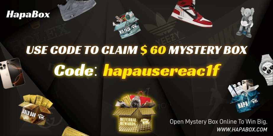 MicletteBrian's tweet photo. Love surprises? 🎁 Check out Hapabox – a fantastic mystery box platform! You never know what amazing goodies you'll get. Dive into the fun and excitement at
https://t.co/z9HpNprExC
#MysteryBox #Surprise #Hapabox https://t.co/PEbMdNMnFP