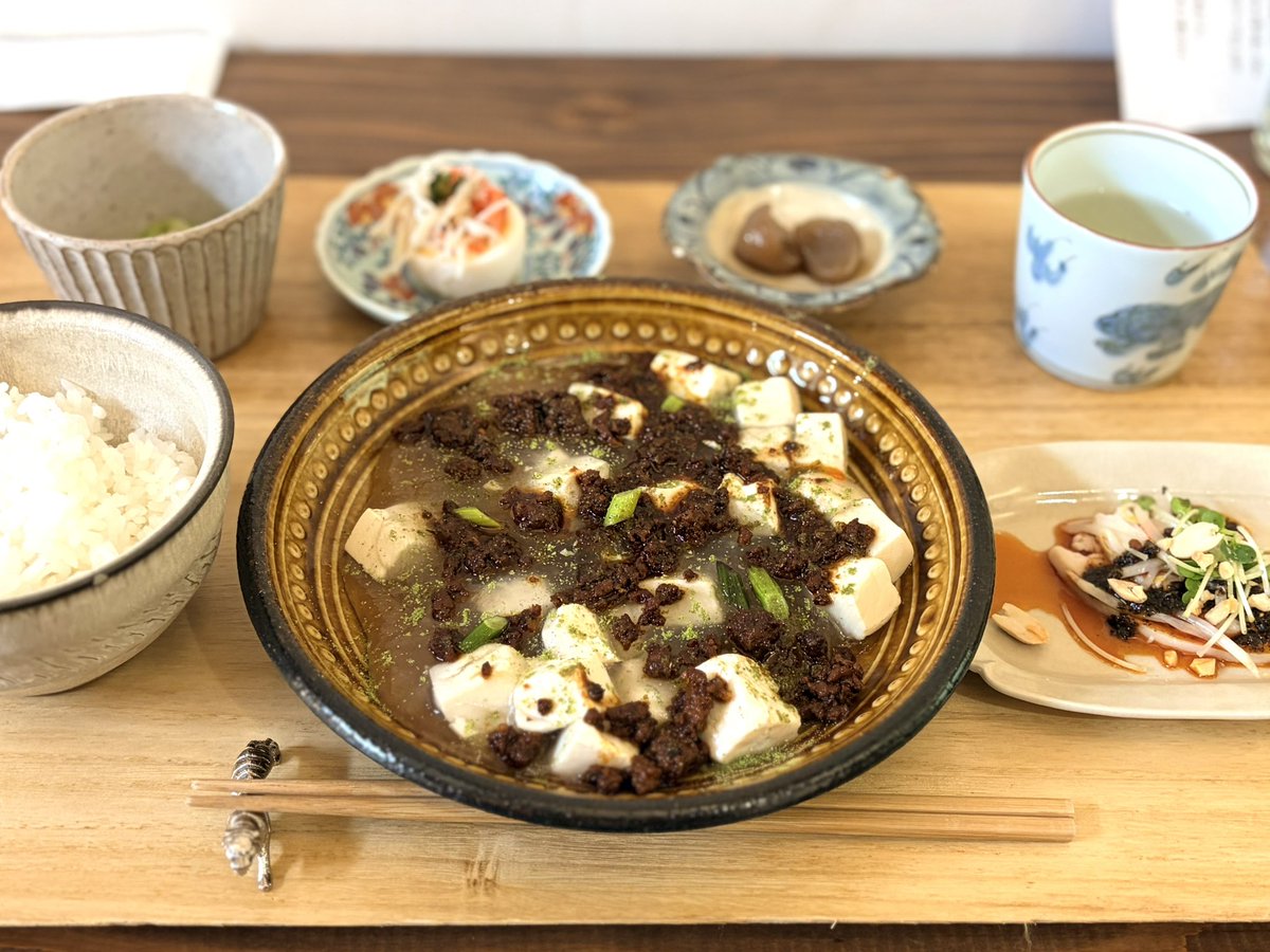 INU_no_uta's tweet photo. 念願の！透明な麻婆豆腐美味しかったぁ https://t.co/pL9JMx5D2z