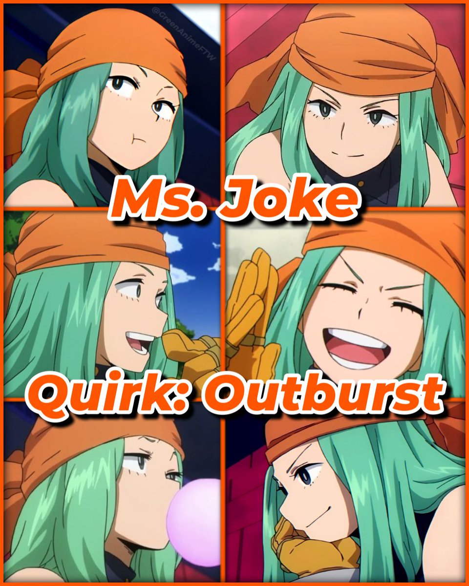 GreenAnimeFTW's tweet photo. The hero that will make you burst into laughter
▬▬▬▬▬▬▬▬
#emifukukado #msjoke #mhamsjoke #msjokemha #myheroacademia #mha #anime https://t.co/BbNjvXACAD