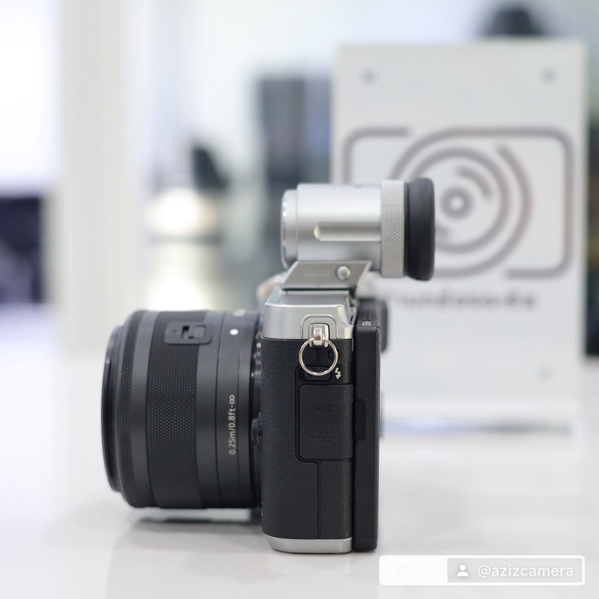 azizcamera's tweet photo. กล้อง Canon M6 + เลนส์ 15-45+ EVF-DC2 สภาพดี เมนูอังกฤษ
 ✅ 14,990  อุปกรณ์ที่ได้รับ   -​ กล้อง​  - ช่องมอง  - เลนส์ 15-45  -​ สายคล้องคอ  -​ แบตเตอรี่​  -​ ที่ชาร์จ​เเบต​  สินค้ารับประกันการใช้งานให้ 1 เดือน
 #กล้องมือสอง #เลนส์มือสอง #canonm6 #canon #กล้องcanon https://t.co/DF0Wqcfgv5