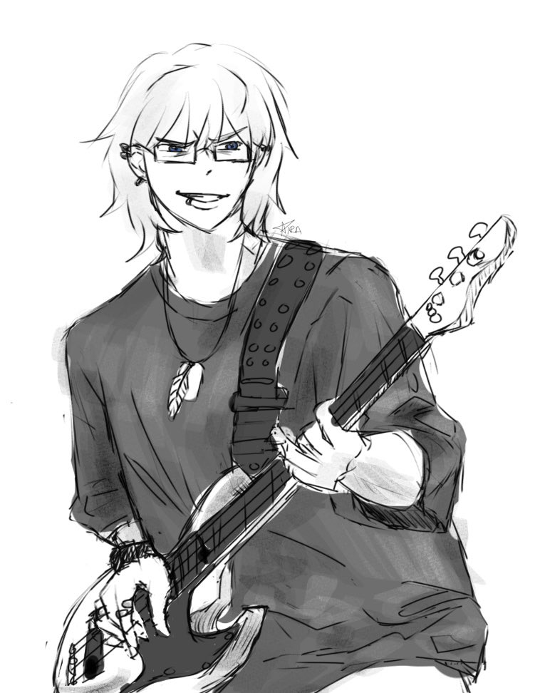 starberrymochis's tweet photo. and what if i said bassist nerdmin?  (with and without his glasses)

#armin #arminarlert #nerdmin #aot #attackontitan https://t.co/3AuKj86afJ