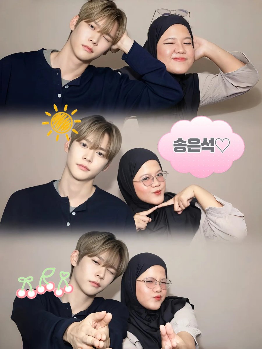 thiamisu_'s tweet photo. Pake meitu jadi beneran kyk foto bareng eunseok 😆😆😆 https://t.co/C4mcjMHb88
