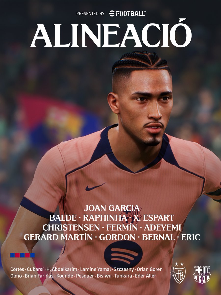 FCBarcelona's tweet photo. 🚨 𝗕𝗔𝗥𝗖̧𝗔 𝗫𝗜 🚨 https://t.co/6vEWFk1Au7