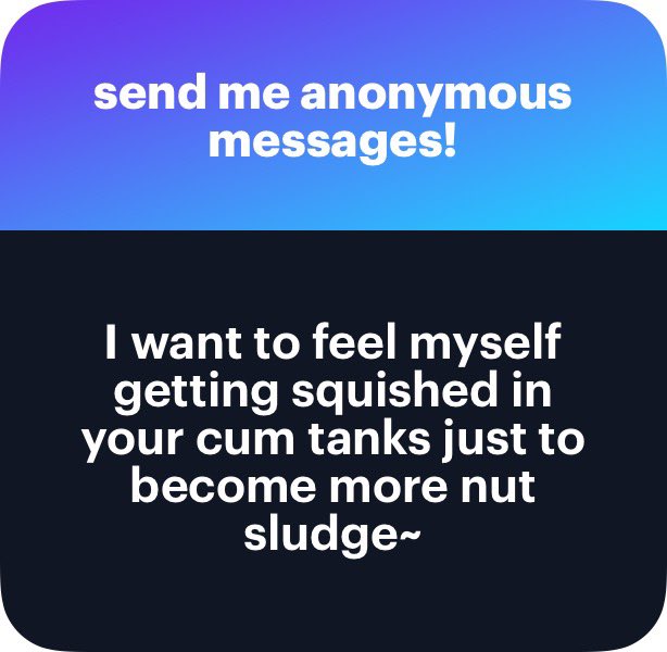 Vinstrit's tweet photo. Of course you do ^w^
Good preys give themselves up without a fight, I’ll churn you mercilessly with pleasure~ https://t.co/HXT3xJ3sQT