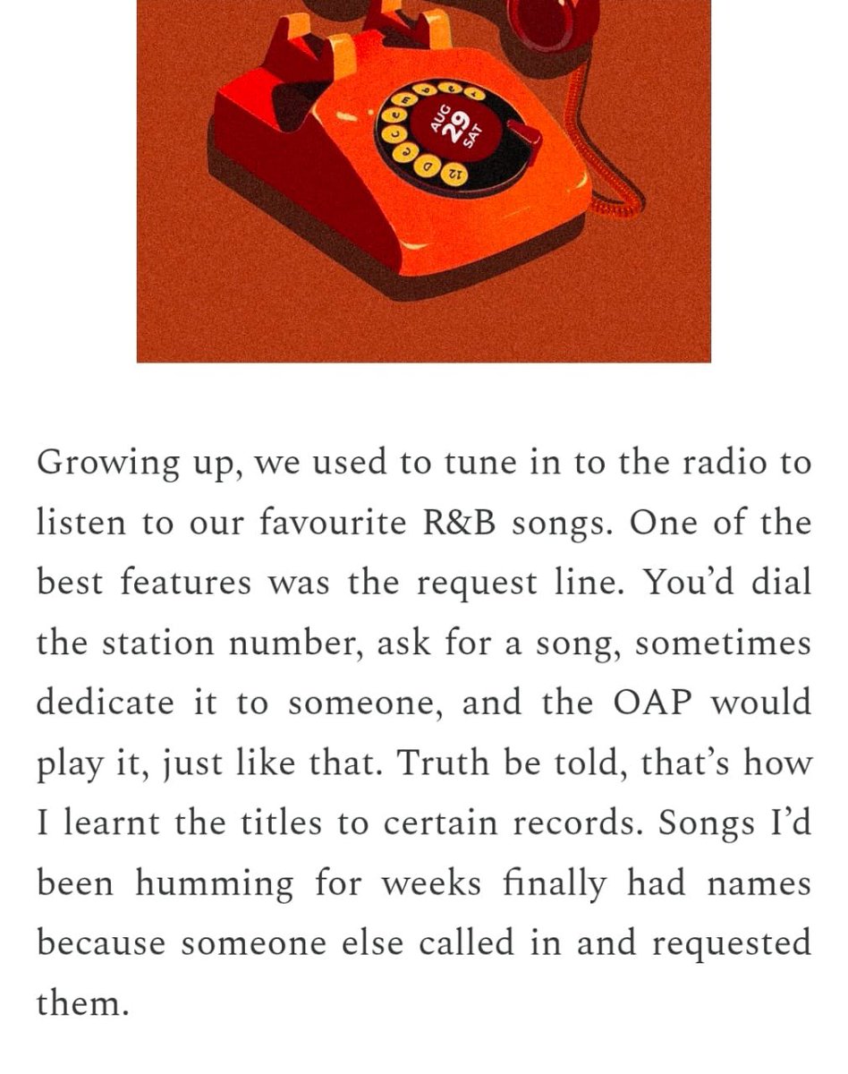 allaboutrnb__'s tweet photo. Growing up, the radio request line was everything. You'd dial in, ask for a song, dedicate it to someone and if the OAP obliged, your whole week was made. We brought that back for Aug 29.
The Request Hotline is open.
#allaboutrnb #lastdaysofsummer https://t.co/OZUb5ucCg9