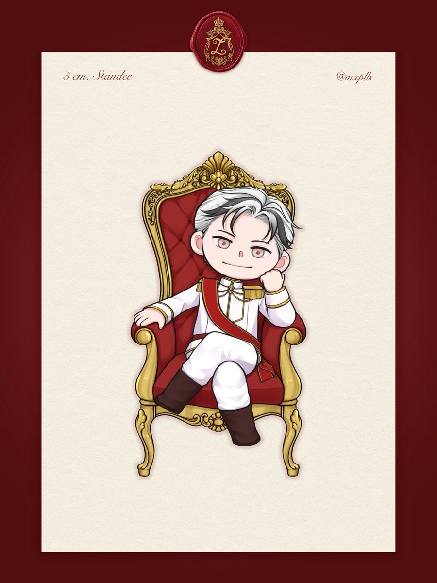 ZAABPERIOR's tweet photo. ⚜️ 𝐃𝐨𝐧𝐚𝐭𝐢𝐨𝐧 𝐒𝐨𝐮𝐯𝐞𝐧𝐢𝐫𝐬 𝐀𝐫𝐭

5 Cm. Standee
        ครองบัลลังก์ด้วยความสง่า มอบรอยยิ้มได้อย่างงดงาม

Art — @mxplls

By Order of His Majesty, #ZAABPERIOR https://t.co/xe6kFEji9g