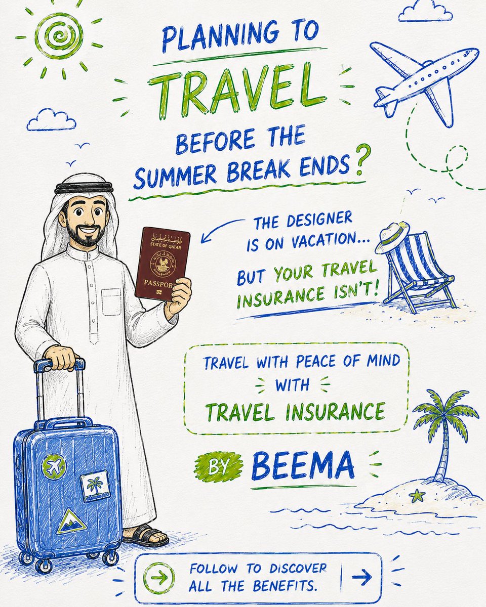 BeemaInsurance's tweet photo. The designer is on vacation… but at Beema, we can still help you travel with confidence. ✈️💚

Get your travel insurance with Beema and enjoy peace of mind wherever you go. https://t.co/98UTvGphLA