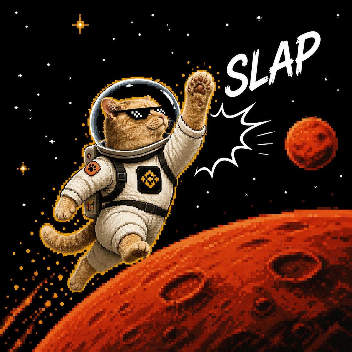 SlapCatFlap's tweet photo. $SLAP CAT Statement regarding the $MARSCOIN situation:

We are throwing our full support behind Marscoin which was deployed and launched on @flapdotsh,

The Flap ecosystem has bought a new sense of pride too BNBCHAIN which Four meme could never bring with their multiple P&Ds.

We continue to build $SLAP CAT expand Flaps influence to all traders!