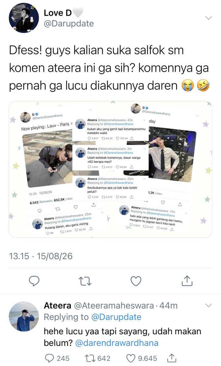 gemiyikuuu's tweet photo. #Dewtee short au ✨

Dew as idol and actor, meanwhile tee as fans asbun yang hobi gombal di komentar 🤣

~gemiyiku https://t.co/JcX8Gkcc0d