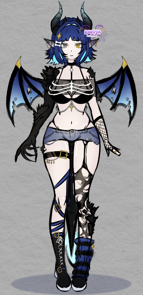 Rakuya24's tweet photo. Vtuber process pt1: Design
punk dragon vtuber model WIP, design took forever but i think it came out nice :3 i'll post more updates of it soon, it'll be an adoptable on my vgen once i finish 

time: 5h 57m https://t.co/jjRecSHZFk