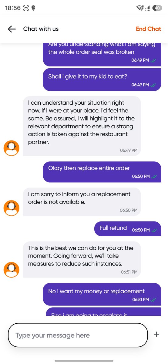 officialvikrams's tweet photo. @Swiggy @SwiggyCares Please help https://t.co/q18x2XJ10M
