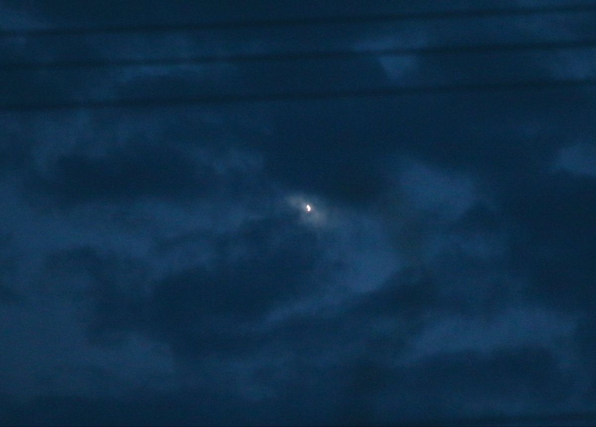 14th__moon__'s tweet photo. *ﾟ
雲間に…

#四日月　#金星　　19:11 https://t.co/MRflgXV6Ar