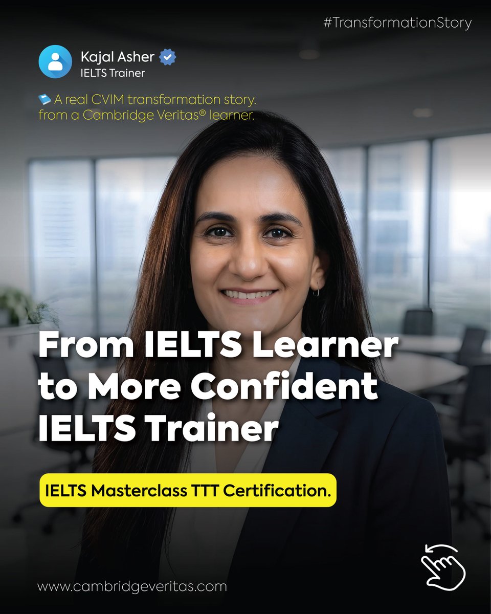 CVPerspective's tweet photo. What started as a simple refresher… became a complete upgrade 🔥
From unknown activities like micro teaching to understanding real IELTS strategies, Kajal Asher unlocked confidence, clarity, and direction 📚✨
she’s evolving as an educator.
Ready for your upgrade? DM “CVIM” 👀 https://t.co/MFZUoJIqsb
