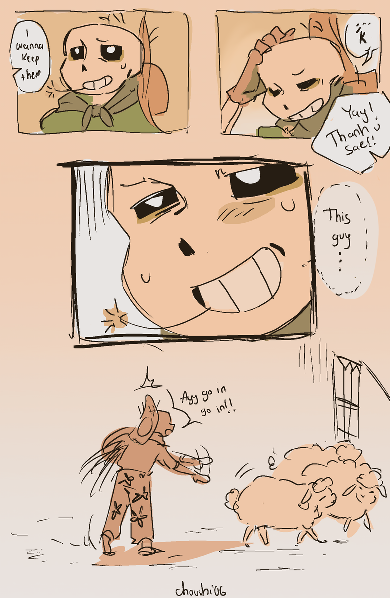 choushi06's tweet photo. He never refuse the cat distribution system 
#farmhorror #undertaleau https://t.co/Re6CPpOaVE