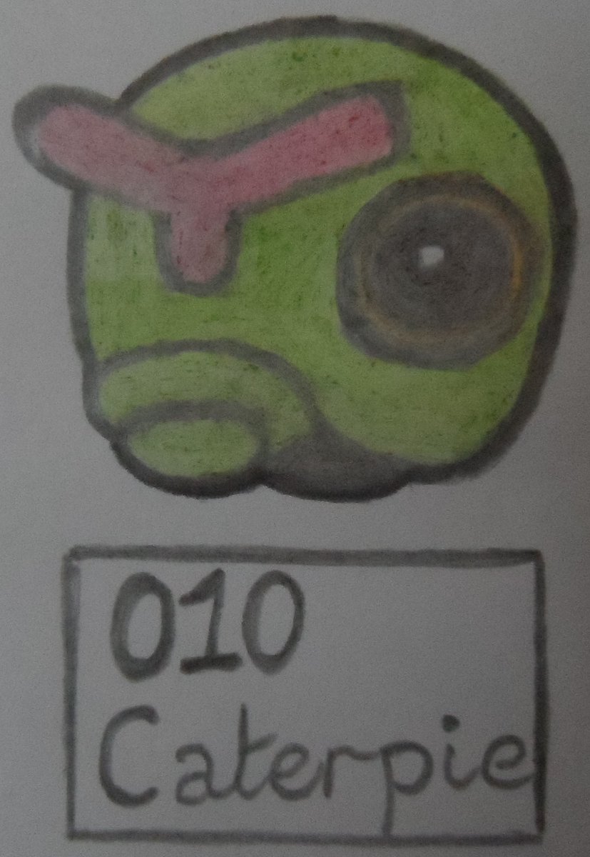 Ms_Yuuki_'s tweet photo. Daily Pokemon drawing - Day 1324
Caterpie 010 (Shuffle) https://t.co/QMwTFW9OHz