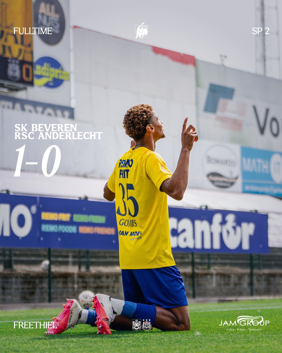 SKBeveren's tweet photo. We winnen onze eerste thuiswedstrijd! 🤩  

#SKBAND https://t.co/iyRZirUKCH