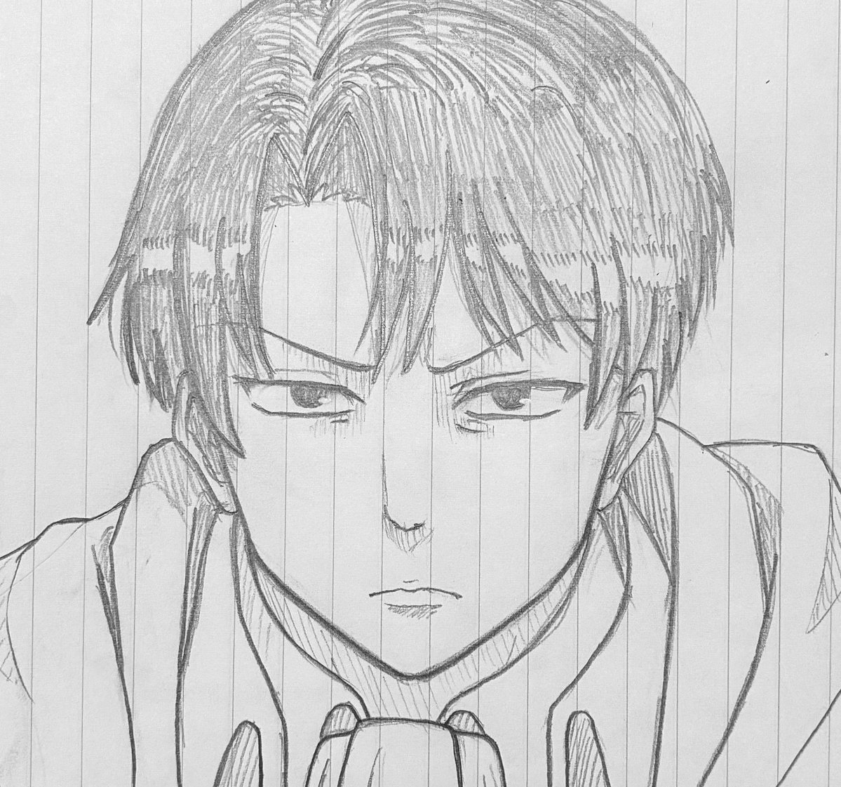 altocvx7's tweet photo. アナログで模写
#進撃の巨人 https://t.co/VkzRtIMUz8