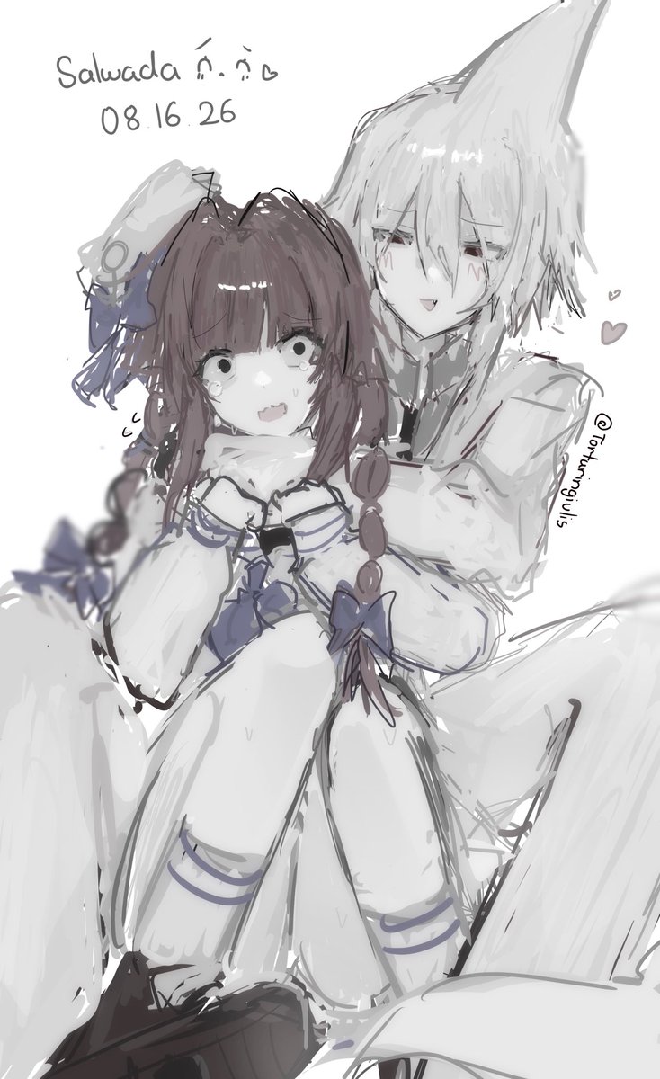 torturingivlis's tweet photo. bcos ive Been Gettin into Salwada lately  ,  i drww them♡ #okegomtwt #funamuseum #salwada #syakesan #wadanohara https://t.co/hcj5eD17Sk