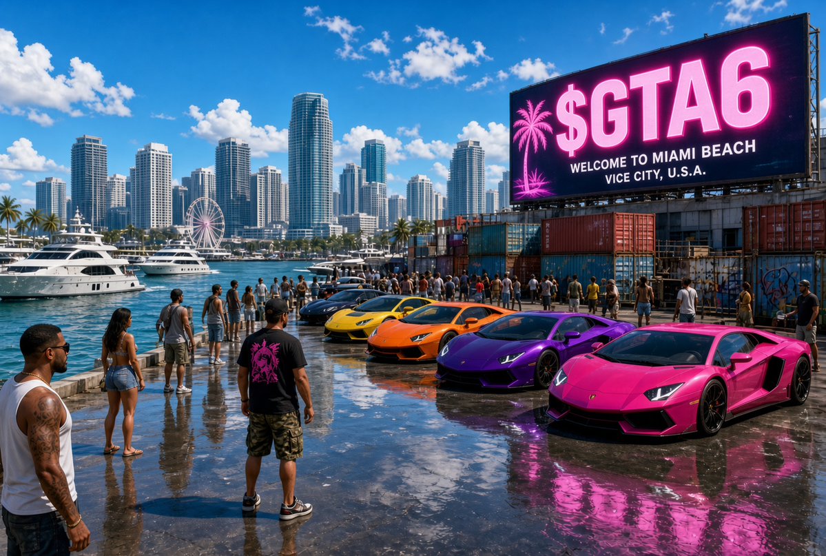 GTA_6_Meme's tweet photo. In 2022 GTA 6 leaked as grey boxes and placeholder textures. People said it looked like a PS3 game.

Four years later it’s the biggest preorder in history.

Everything real gets laughed at first.

Nobody is laughing now at Grand Theft Auto 6, and nobody is laughing at solana:4kjruqGHDsSqkMdFfCjV7Vb62HPFhtXyWc2t6JpQzDnz