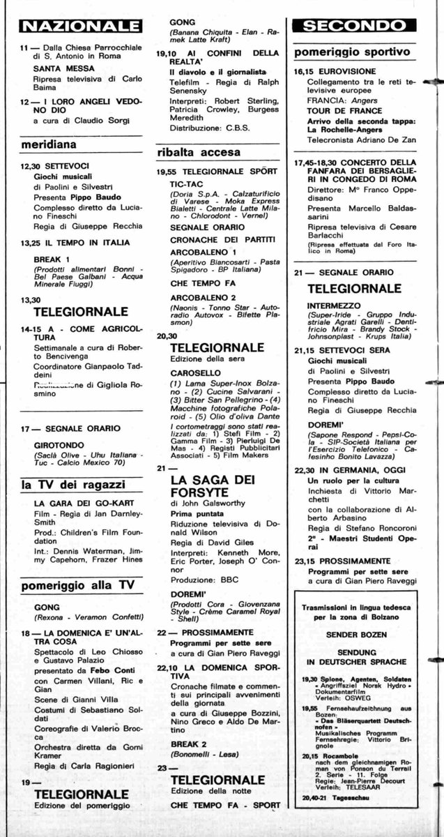 PaoloStarvaggi's tweet photo. #unaTVfa Nello special "Stasera... #PippoBaudo" certamente non vedremo spezzoni dalle ultime puntate di "Settevoci" e "Settevoci sera", andate in onda dom. 28 giu. '70. Nessuna delle 149 (+24) puntate del gioco-gara musicale risulta infatti conservata nelle Teche. https://t.co/tTtPu5NB1w