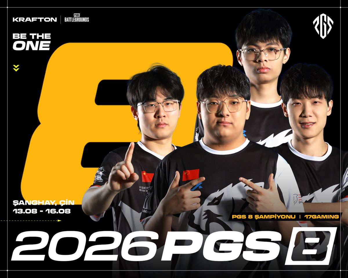 PUBG_TUR's tweet photo. PGS 8 Şampiyonu: 17Gaming! 🏆👑
10 maçta topladıkları 104 puan, 65 skor ve 3 Çorba Parasıyla sonuna kadar hak edilmiş bir zafer! 🍗🔥
Lobinin ritmini ellerinden bırakmadılar ve kupaya isimlerini yazdırdılar 👏
Tebrikler Şampiyon! 👑
#PUBGEsports #PGS #PGS8 https://t.co/J4TLHCwhms