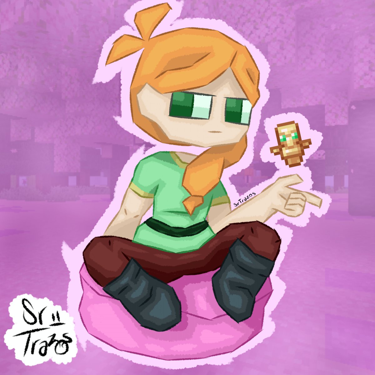 SrTrazos's tweet photo. Llevaba varios años con la idea de dibujarla JAJSJAJ
#minecraft https://t.co/uPWznqe21r