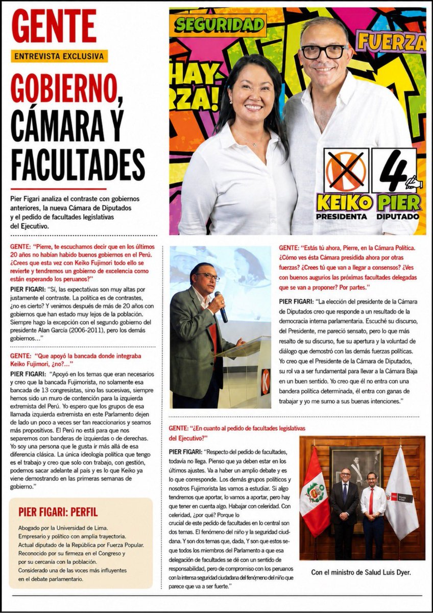 PierFigariK4's tweet photo. #PARTE2 | Agradecemos a la revista #Gente por el espacio y la oportunidad de conversar sobre nuestro trabajo y los retos que tenemos por delante.

(2/2)

#CreoEnTiPerú🇵🇪 https://t.co/02vRaGLDXJ
