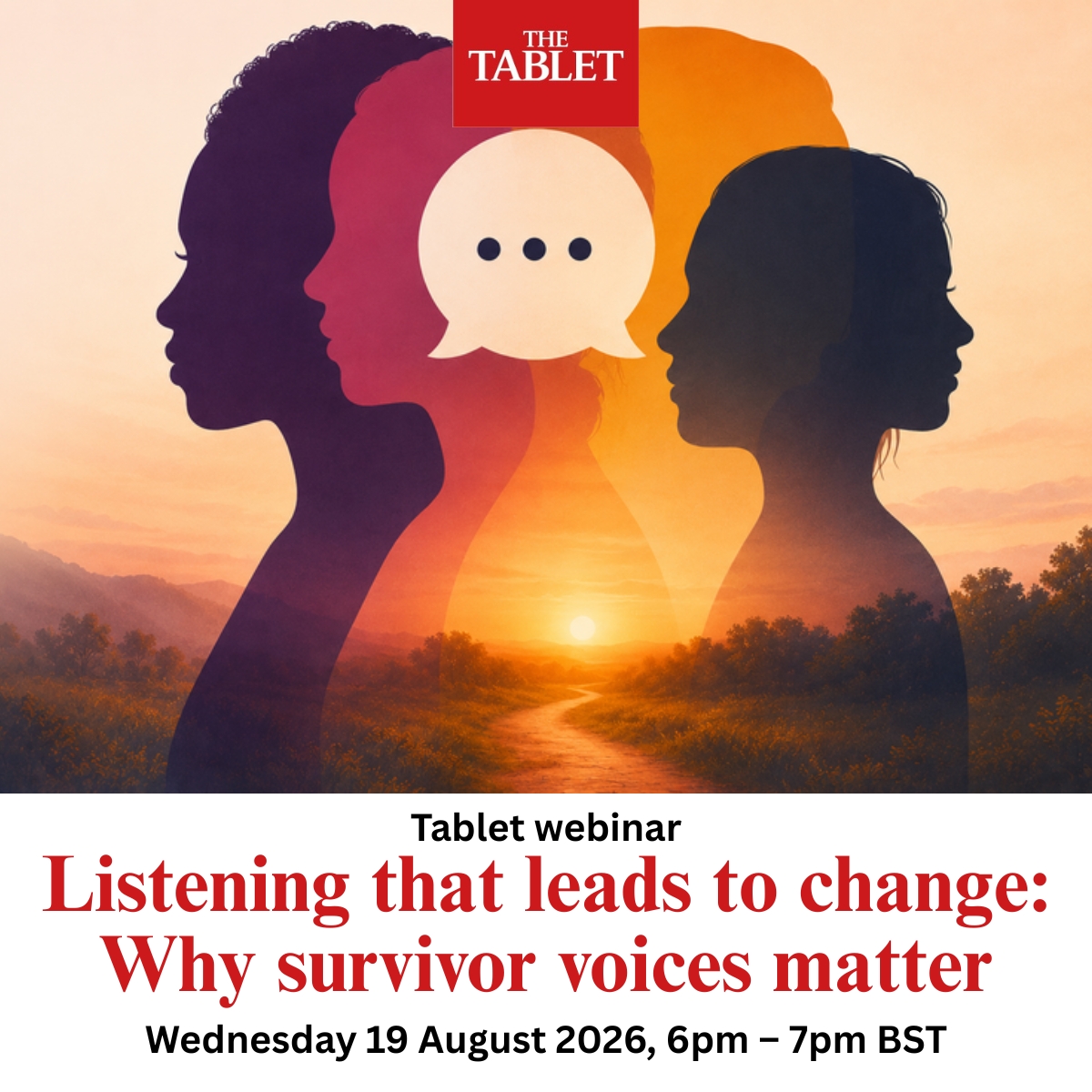 The_Tablet's tweet photo. Join survivor & CSSA Panel member Maggie Mathews for a webinar on how survivor voices can help build a more compassionate, accountable Church. Book now: https://t.co/IlwLM9p9IN #SurvivorVoices #ChurchReform #TheTablet #Webinar #SupportSurvivors https://t.co/gZL1y7GfhN