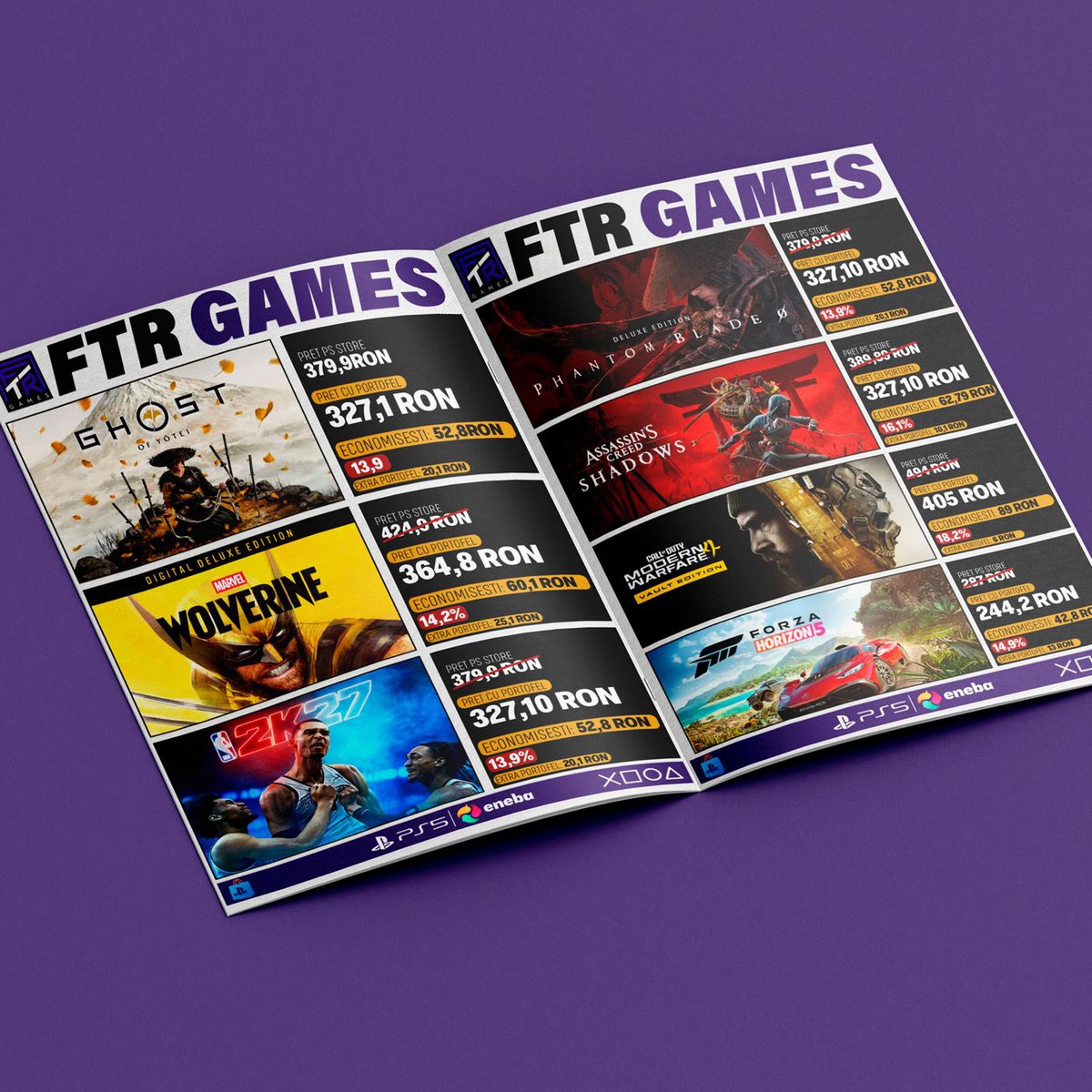 FTRGames_'s tweet photo. 🎮 FTR GAMES SUPER WEEKEND | 14–17 AUG

FC 27, GTA VI, Wolverine, Ghost of Yōtei, NBA 2K27 &amp; more — for less! 💜

💳 Get discounted PlayStation Gift Cards
🎁 Use code FTR
⚡ Instant delivery

🔗 https://t.co/L5aIRjgSuL

🎮 More games. Less money. https://t.co/ZvKC6eXBNN