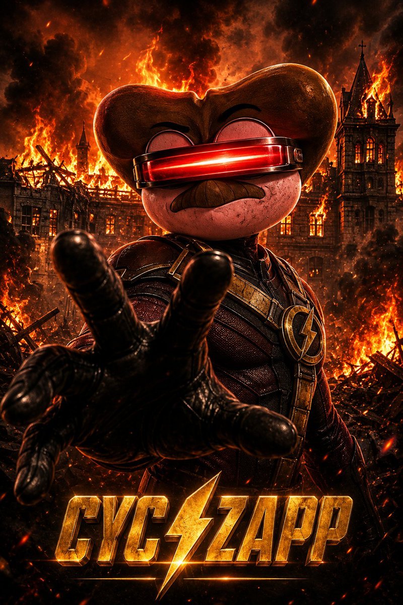 ZAPPonSOL's tweet photo. Say HELLO TO : | CYC⚡ZAPP |

He cannot turn the beam off. Not ever. Not once.

The city behind him is on fire because somebody called his name and he turned around to answer.

Made by @PrinceofZimba 

Reposted by us. 

🏆 Join the hunt. 

3·6·9

⚡ZAPP NEVER GIVES UP!

#ZAPP369 #CycZapp #JoinTheHunt #MemeArt  #solanameme #ZAPPonSOL