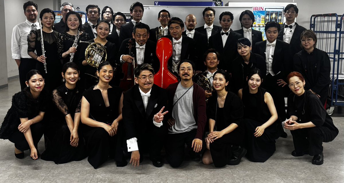 tpmasago's tweet photo. SEKAI NO OWARI DOME TOUR 2026「THE CINEMA」

また大好きな皆様からお誘いいただき、参加してきました！

今回もコーディネートから関わらせていただき、
期待に応えられるよう、各方面のスペシャリストたちに集まってもらいました。

そして編曲は、大好きなアレンジャー小西遼。

「このメンバーで、いい音がしないはずがないよね？」
って感じで挑みました🔥

いやー、とっても楽しかった！！

このチームで音楽ができたこと、本当に幸せでした。
ありがとうございました！！

ドームでイントロのソロはクッソ緊張したけど、気持ちよかったな🎺🎺🎺

#SEKAINOOWARI
#THECINEMA
#THECINEMAネタバレ