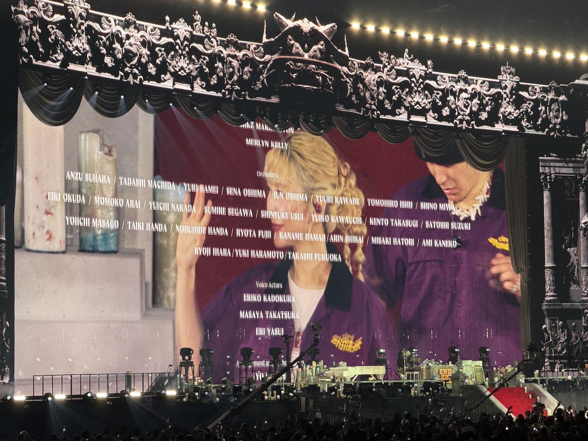 tpmasago's tweet photo. SEKAI NO OWARI DOME TOUR 2026「THE CINEMA」

また大好きな皆様からお誘いいただき、参加してきました！

今回もコーディネートから関わらせていただき、
期待に応えられるよう、各方面のスペシャリストたちに集まってもらいました。

そして編曲は、大好きなアレンジャー小西遼。

「このメンバーで、いい音がしないはずがないよね？」
って感じで挑みました🔥

いやー、とっても楽しかった！！

このチームで音楽ができたこと、本当に幸せでした。
ありがとうございました！！

ドームでイントロのソロはクッソ緊張したけど、気持ちよかったな🎺🎺🎺

#SEKAINOOWARI
#THECINEMA
#THECINEMAネタバレ