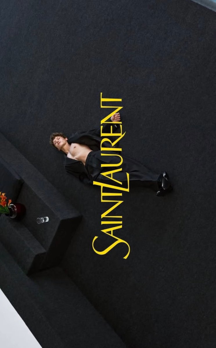 connorstupdates's tweet photo. New photo of Connor Storrie for Saint Laurent’s Fall 2026 campaign.

📲 anthonyvaccarello via Instagram https://t.co/kEDz45TElo