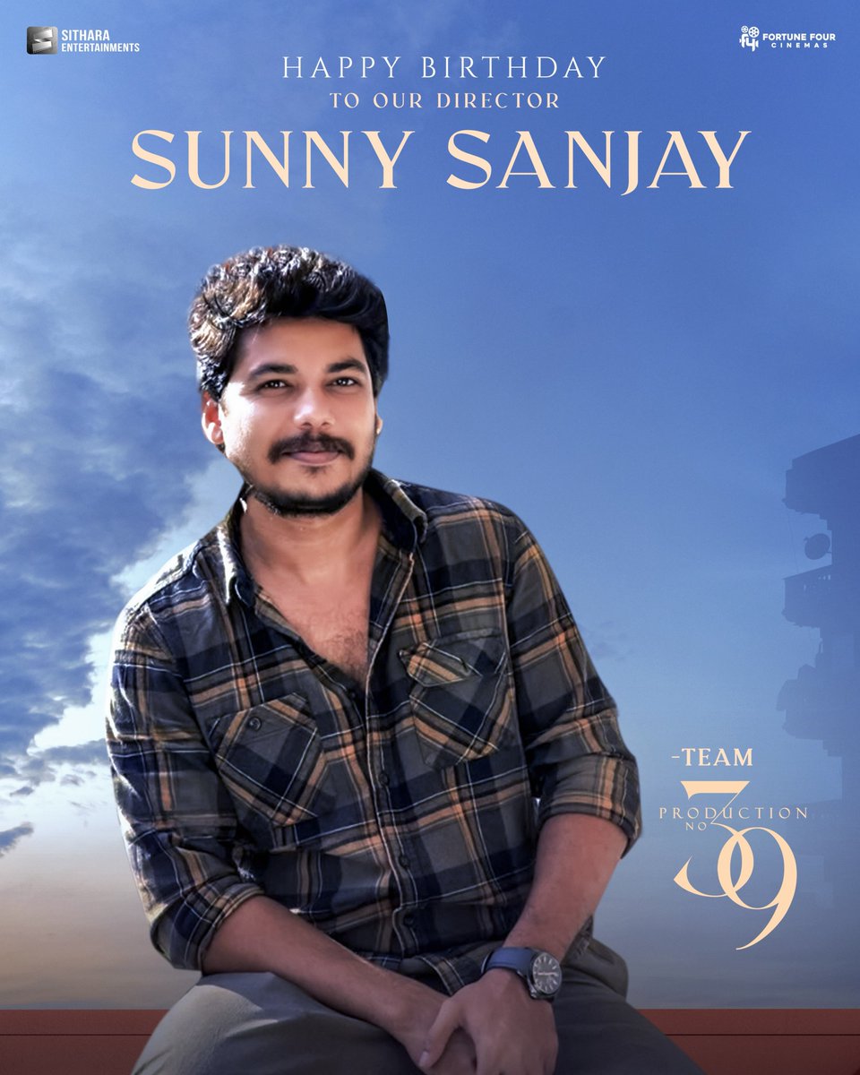TelugucinemasIn's tweet photo. Team #Production39 extends warm birthday wishes to their director @ASunnySanjay π
@sreevishnuoffl @vamsi84 #SaiSoujanya @SitharaEnts @Fortune4Cinemas https://t.co/FefbYSgEoD