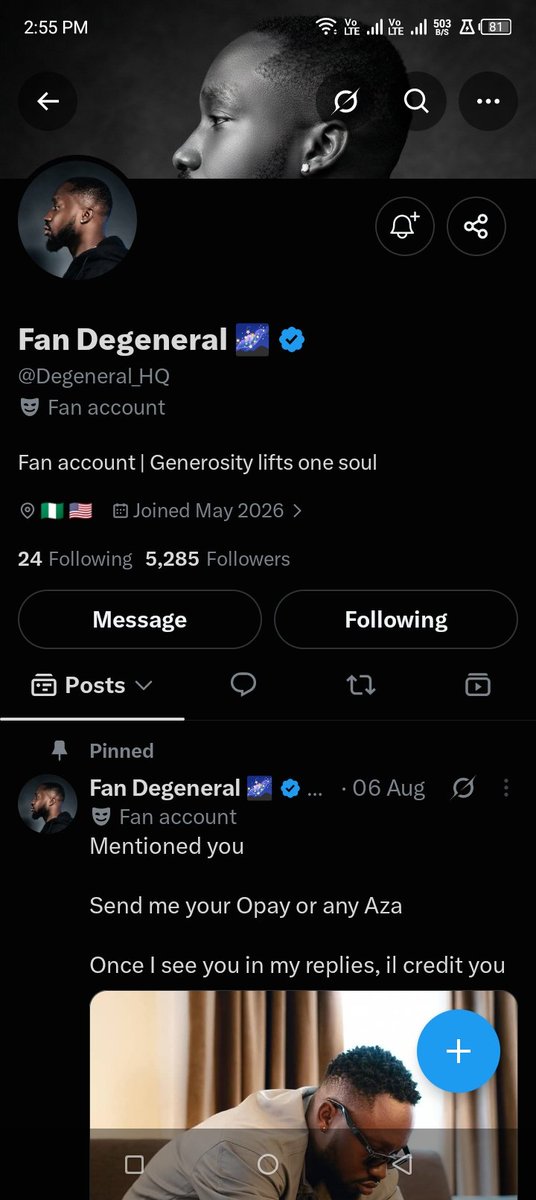 ammy4u's tweet photo. @Jowizazaa_gives @Degeneral_HQ @_The_VALOR Two way authentication boss

Access Bank PLC
0006169897
Abiodun Amos https://t.co/od9tyE91nX