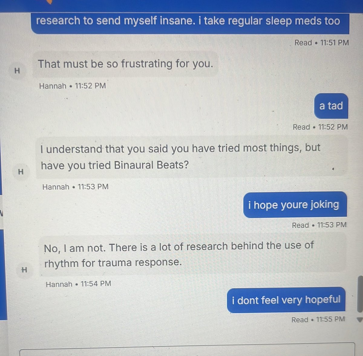 heyheyitsa_'s tweet photo. told them I ca t sleep. can’t make this shit up https://t.co/GzuO8VkbO6