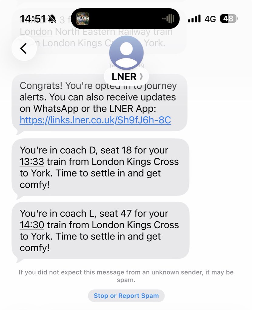 yorkshire_htafc's tweet photo. @LNER @GreyCourtPE @nationalrailenq @GC_Rail @GNRailUK @Hull_Trains @LumoTravel @TLRailUK I subscribed to updates and received nothing other than outdated information without any advance warning, with less than useful screens in Kings Cross, congrats! https://t.co/4FpBfSPff4