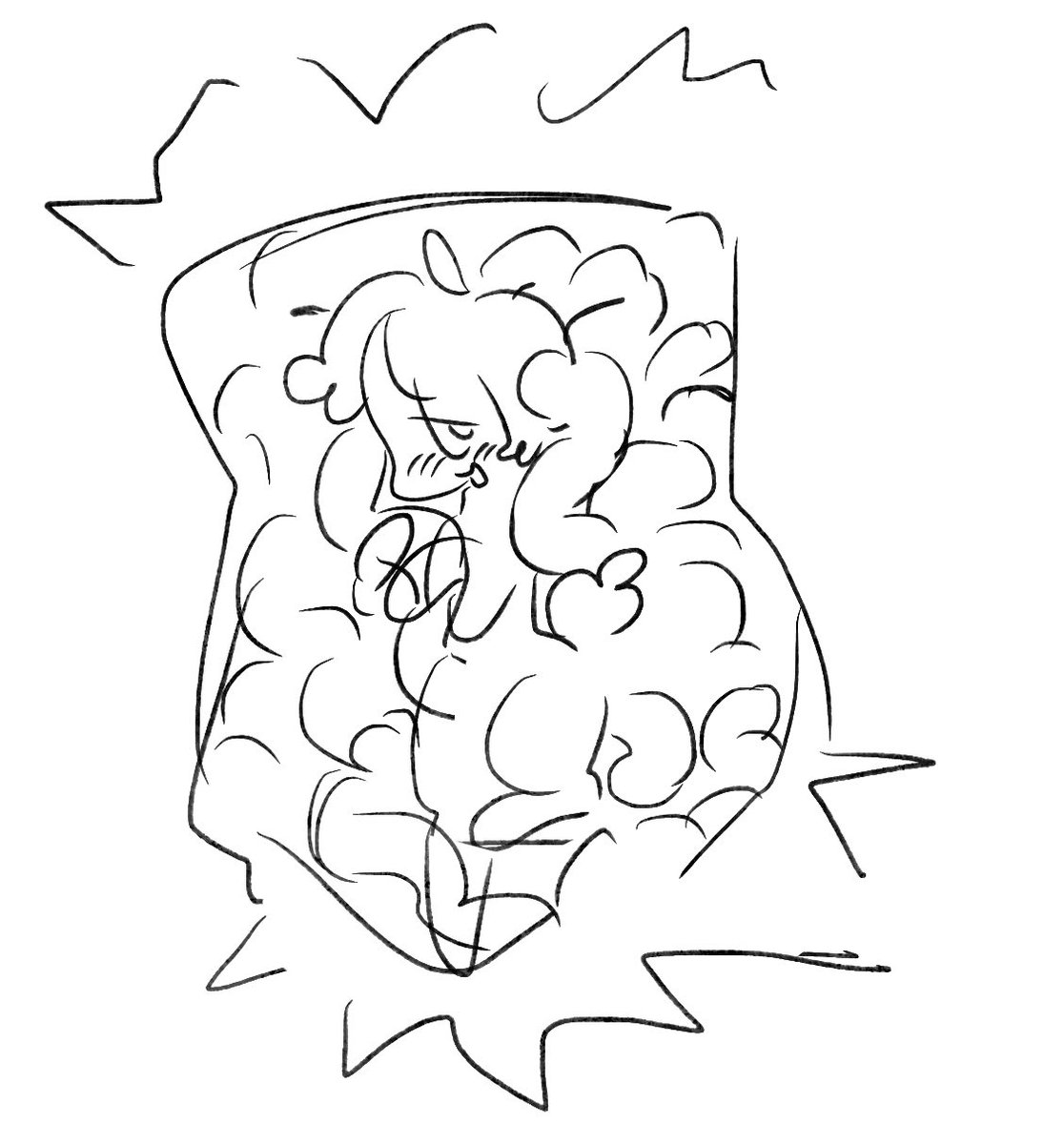 Pollamity's tweet photo. I miss drawing vore n shit of me n my friend https://t.co/kSqT2MCMWU