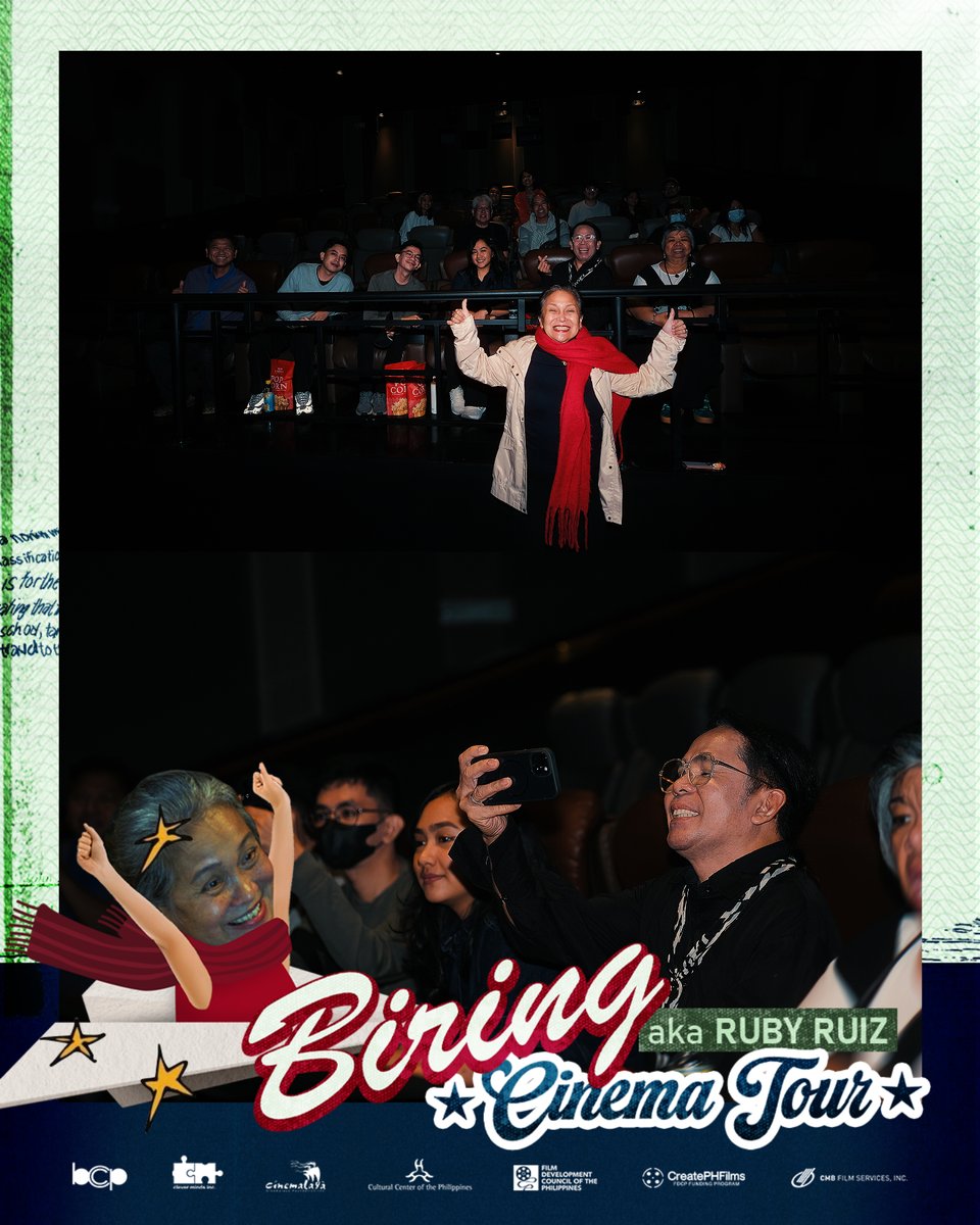 blackcapfilms's tweet photo. From Shangri-La Plaza to Gateway Mall, Biring aka Ruby Ruiz brought the #StatusRejected feels straight to the audience! ✨
Maraming salamat sa lahat ng nakipagkwentuhan, nakisaya, nakirelate, at nakisama sa Cinema Tour. 🫶🏻
And of course, sa lahat ng patuloy na tumatangkilik at nagbibigay ng love sa #StatusRejected — kayo ang tunay na STATUS ACCEPTED! 💚
📸 Here are some highlights from Biring’s Cinema Tour!
#StatusRejected NOW SHOWING in selected cinemas! 🎟️
#CCPCinemalaya2026 #ReelReflections #CCPCinemalayaBente