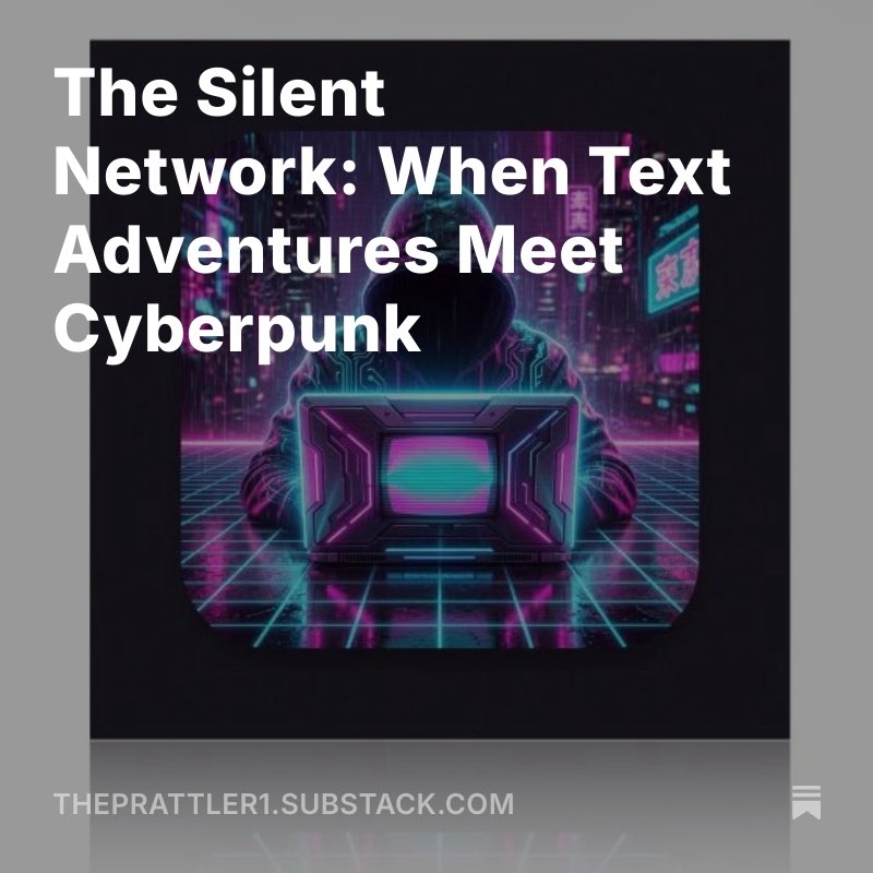 CKazantzoglou's tweet photo. The Silent Network: When Text Adventures Meet Cyberpunk
#CEMedia #CKMyApps #Apple #AppStore #press
https://t.co/hi3XHYGUrJ https://t.co/JyoEjq4gQM