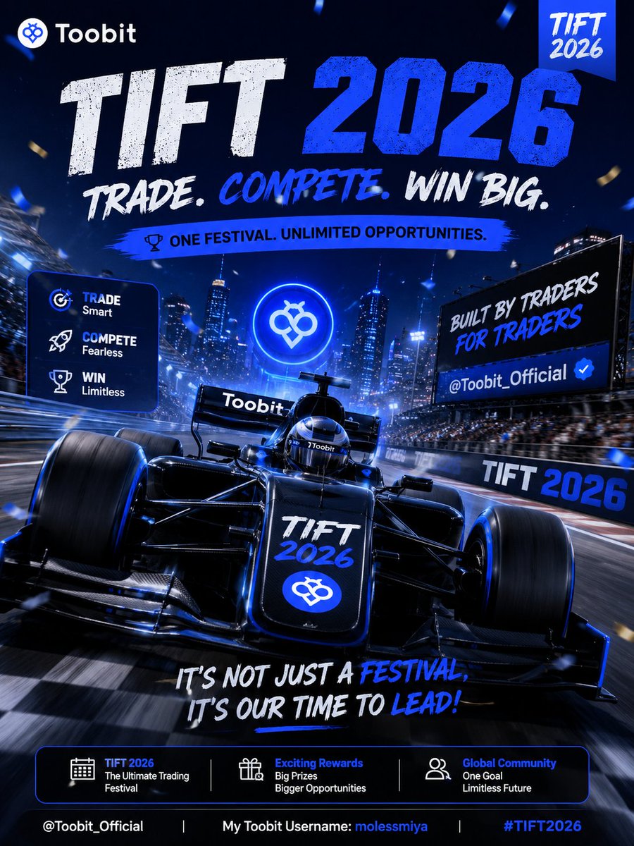 foridk12's tweet photo. TIFT 2026 is all about turning ideas into action ⚡️

Showing up, building, and proving the work.

I’m here for the journey. 🟢

#TIFT2026 @Toobit_Official https://t.co/JeajzrWQin