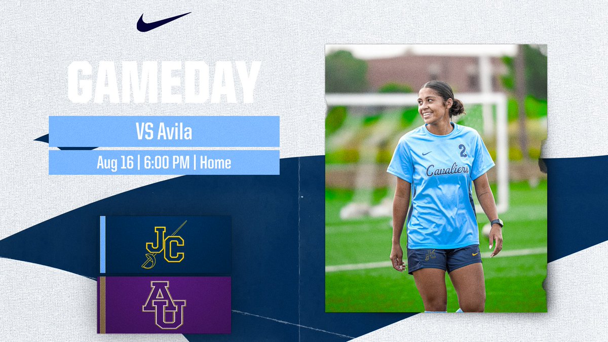 JCCCWsoccer's tweet photo. It's Gameday! The Women's Soccer team is taking on Avila this evening at 6:00 PM. Let's pack the stands! https://t.co/MAXQDkvb9g