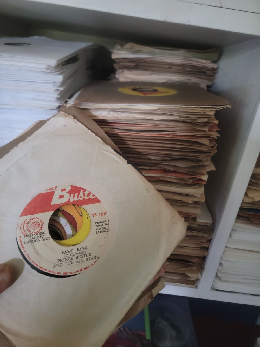 BiggestBarry's tweet photo. 2 are still alive.
The one driving died in 2018.
The small sound they had was called Shocking Soul. 
His son started Swatch International 20 years later. 
Based in west kgn at the same business place his dad and our uncleshad started their sound.
I still have Shocking Soul 45s. https://t.co/9RWorZFJDQ