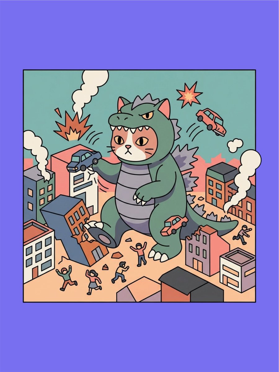 nozukame's tweet photo. #cat #illustration #digitalart https://t.co/L0y4D6HnWg