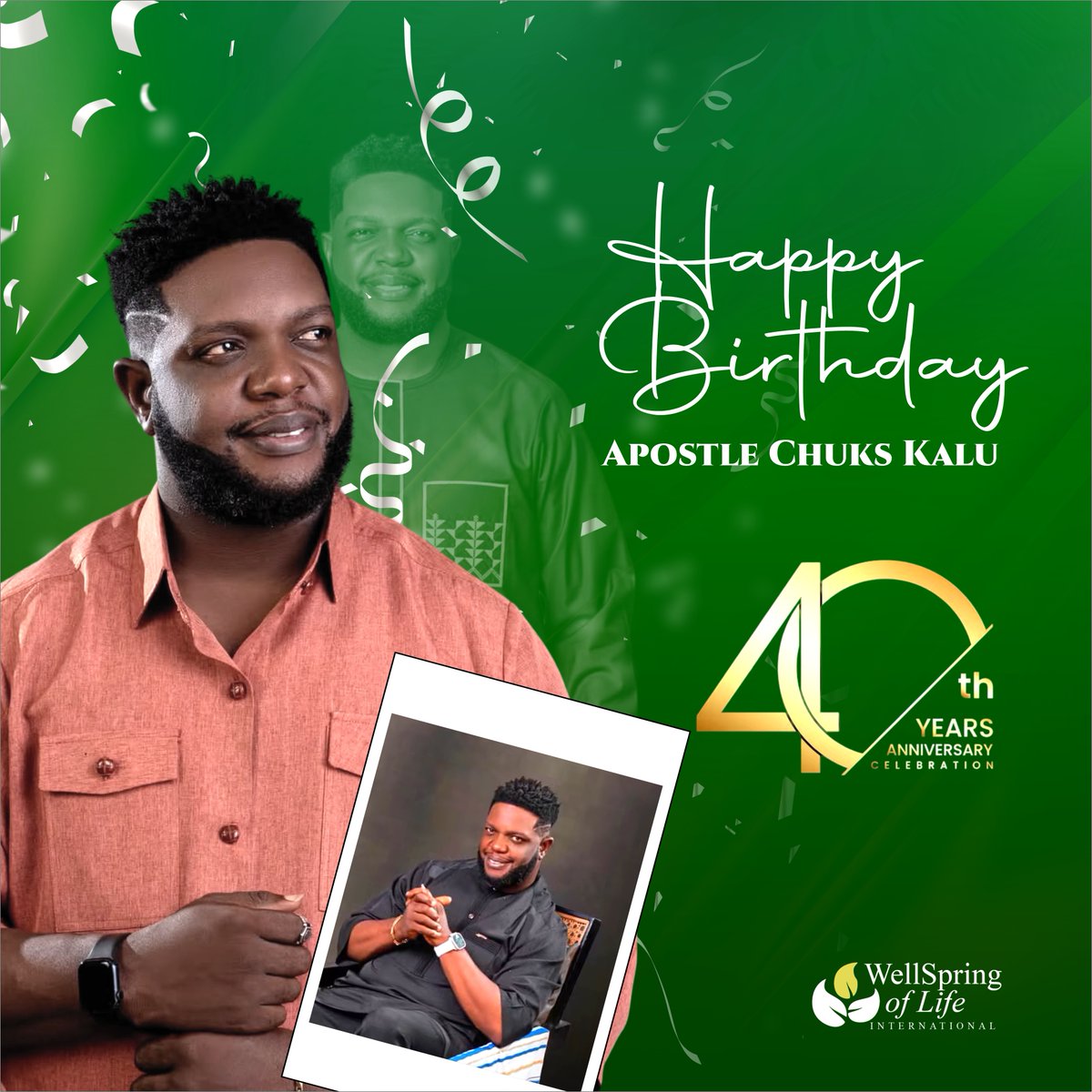 WellSpring_Life's tweet photo. Happy birthday Apostle Chuks Kalu

Thank you for always being an integral part of the Wellspring of Life journey and family. We celebrate you today and pray for greater grace, strength, joy, and impact in the years ahead.

Here’s to many more fruitful years. https://t.co/ZYbytguUMF