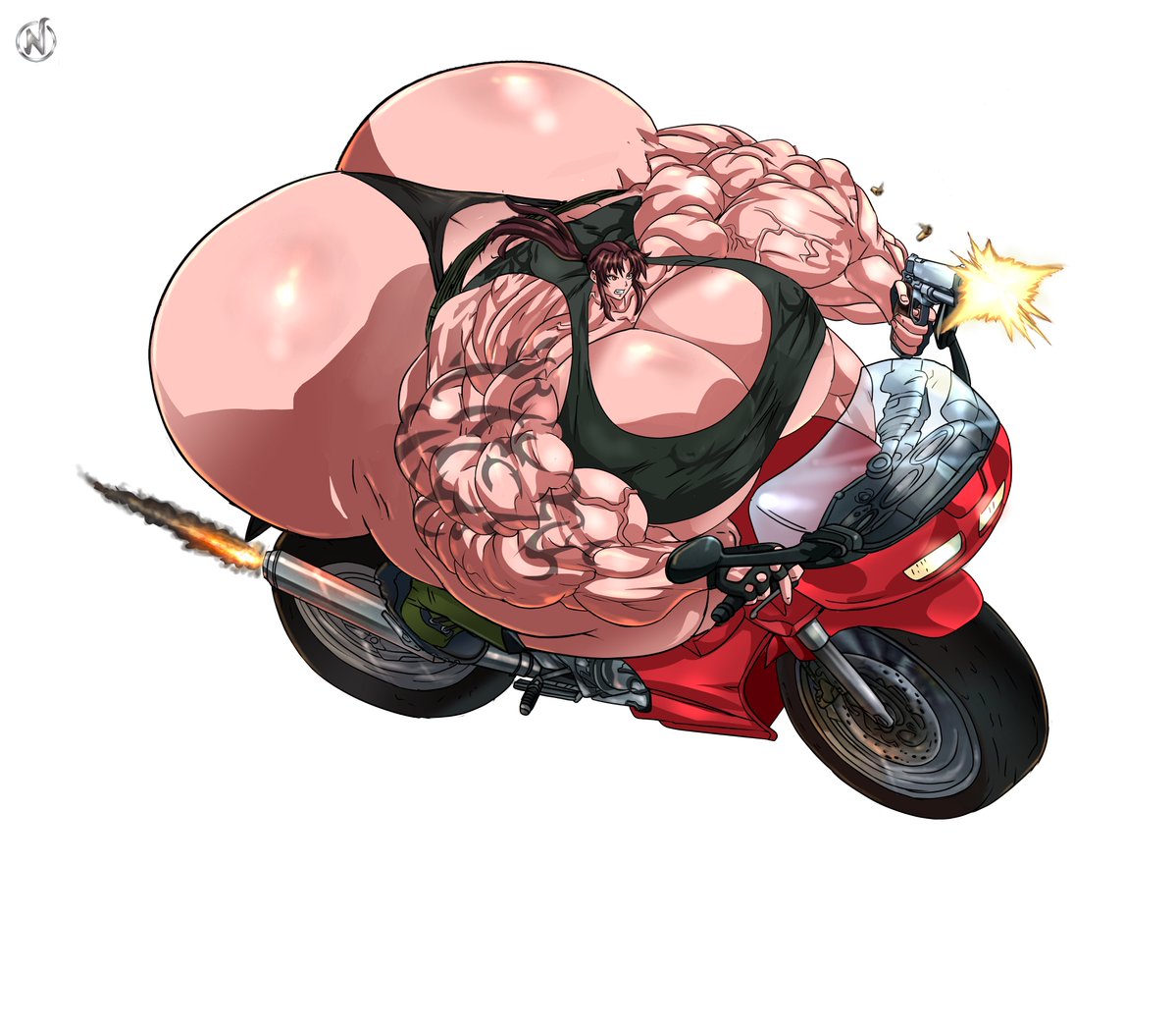 Nadoarts22's tweet photo. Revy Motorcycle Part 3
#blacklagoon #revyblacklagoon #anime #buff #motorcycle https://t.co/QbDPPAEjid