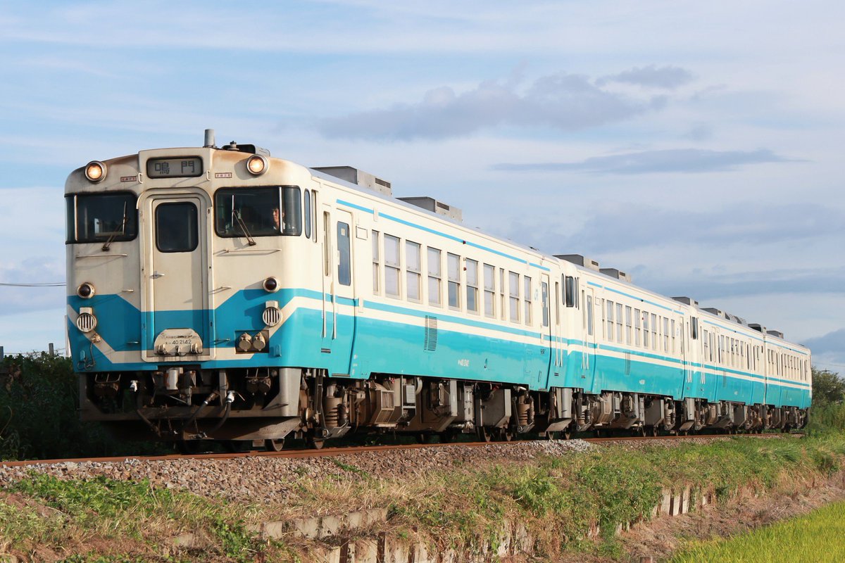 Kobestation0304's tweet photo. 高徳線972D キハ40、47系 阿波踊り増結4連 鳴門行、2026.8.15。 https://t.co/RnzvHVazB3