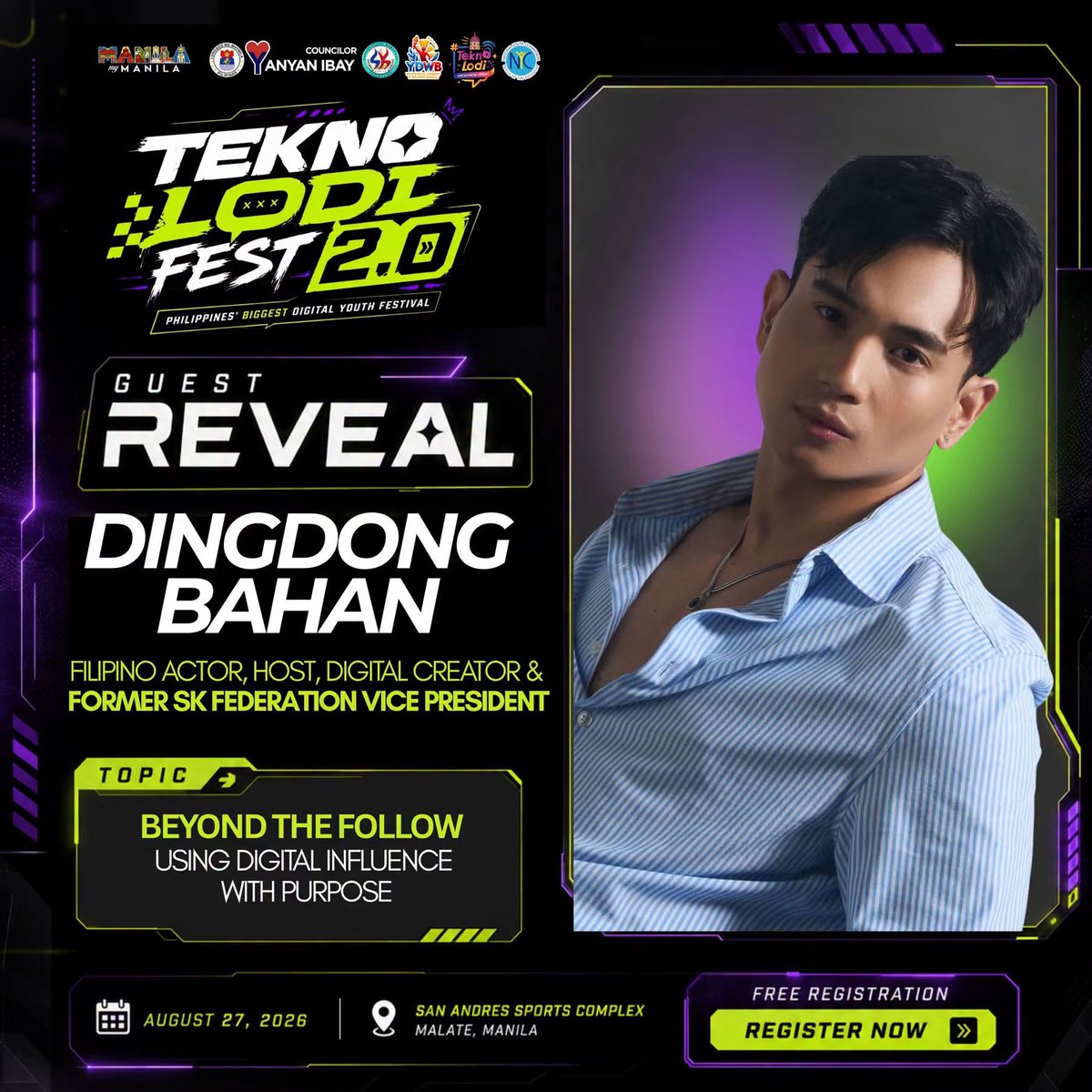 dennscornerofc's tweet photo. Mark your calendars! 📆

Catch Dingdong Bahan on August 27, 2026 at San Andres Sports Complex, Malate, Manila. See you there! 👋🏼✨

#DingdongBahan https://t.co/mxZM0FGr3A