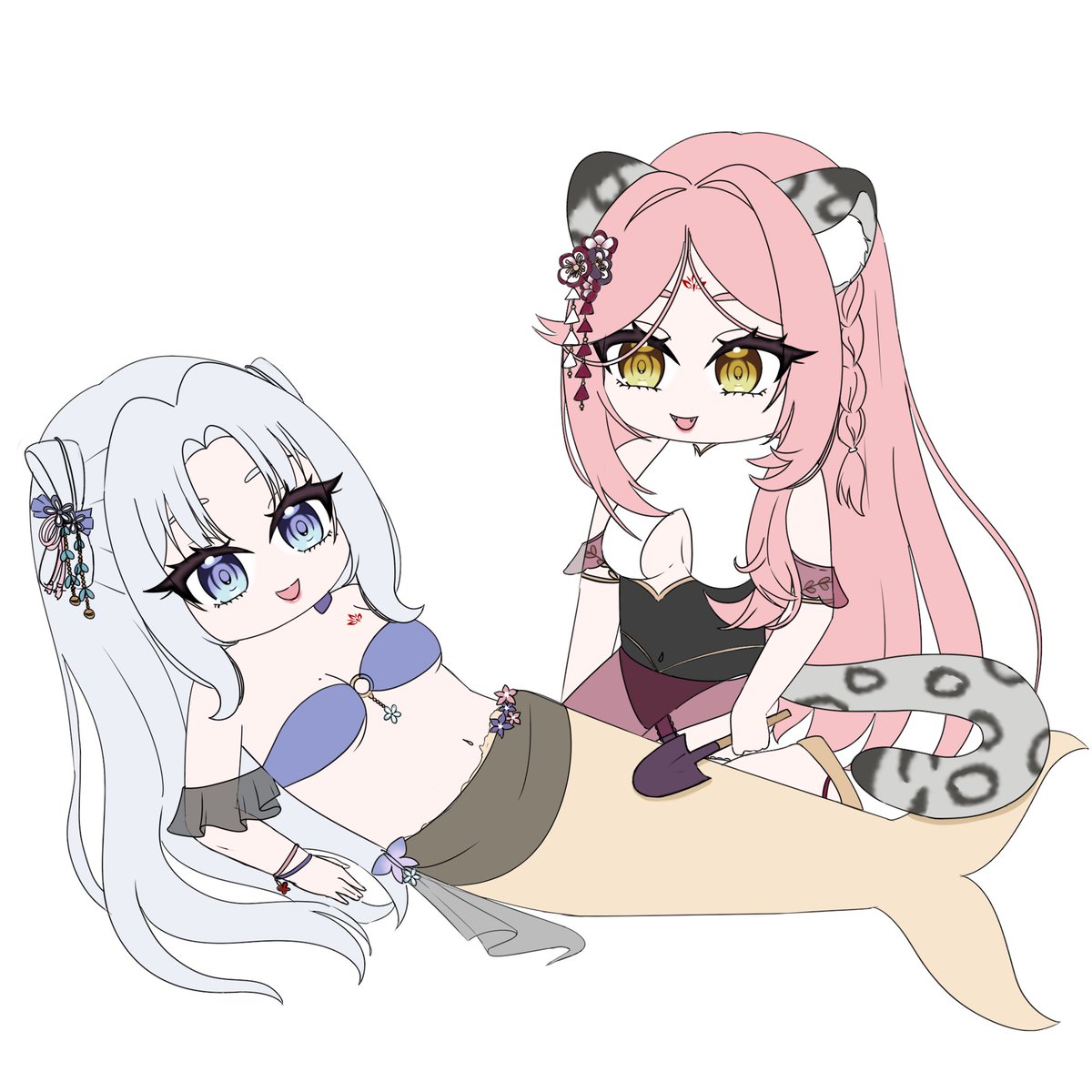 AzeriaSis's tweet photo. Fuyu et moi (io) nous rajoutons sur la fresque! #vsummerparty
#AzeriaGallery https://t.co/5LYTWO7uUV